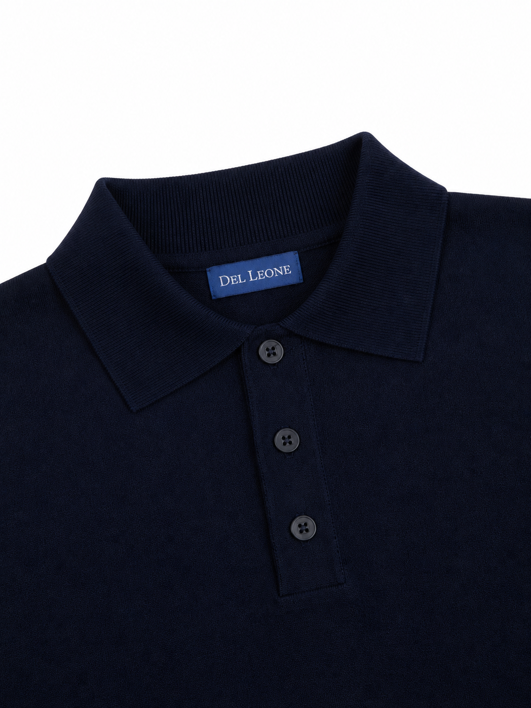 Polo Tricot Azul Marinho